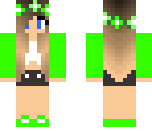 green flower girl