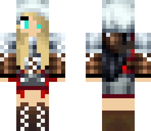 assassine girl with blue eyes