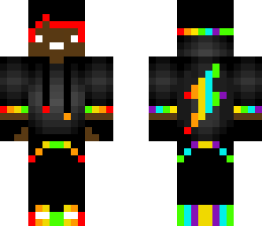 black rainbow boy