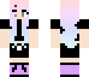 pretty pastel goth girl rainbow hair