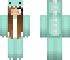 bluegreen dinosaur girl