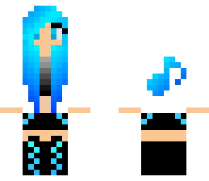 blue music girl