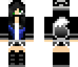 gamer girl with black hair