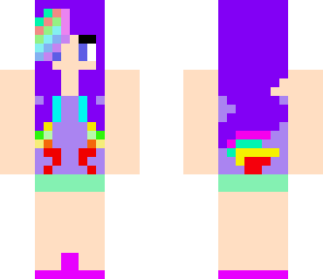 summer dyed hair girl