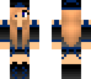-------dark blue girl tomboy------