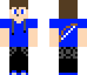 gamer boy with bow on back