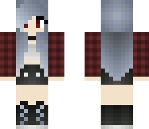 random girl with grayish hair