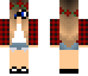 plaid girl in glasses