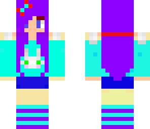 cute girl purple hair