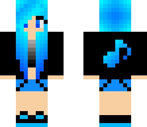 blue music girl