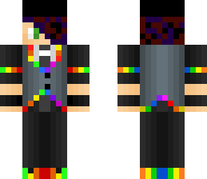 male fedora variant rainbow vest