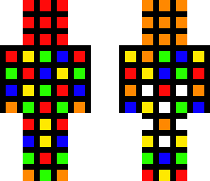 rubik's cube man