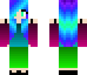 rainbow cute girl