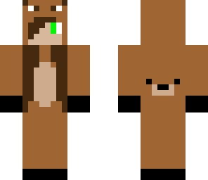 girl in bear hoodie