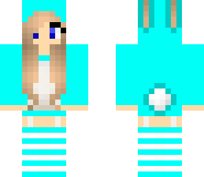 cute blue bunny girl