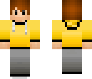 new updated yellow gamer- my current youtube skin