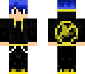 new blue hair hunger games guy
