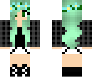 green flower girl
