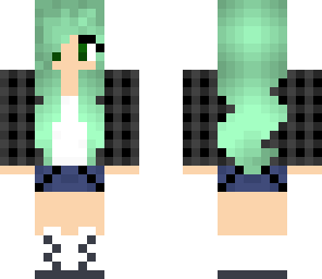 green hair girl