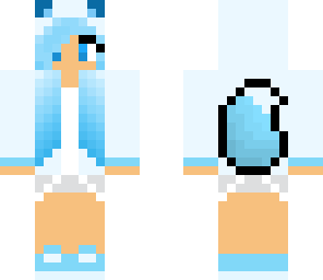 cool blue fox girl