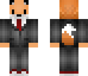 edited fox in a suit