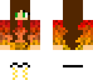 custom fiery gamer girl 2 edit
