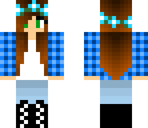 custom blue flannel girl 2