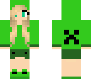 Cute Creeper Girl | Minecraft Skin
