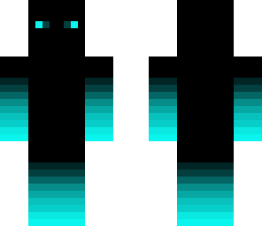 light blue and black shaded person