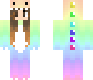 ombre rainbow dino