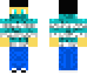 blau and white