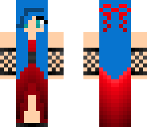 cute blue haired girl
