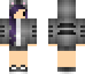 purplehair chibi cat