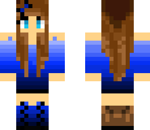 faded blue girl