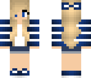 edited blue and white girl