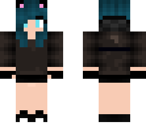 edit edit of cute cat teal girl