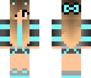 cute blue and black girl