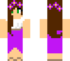 custom purple prom girl