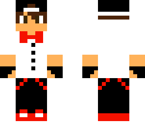 white button up shirt with red bowtie