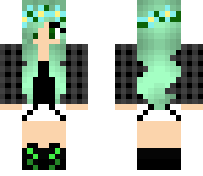 green flower girl