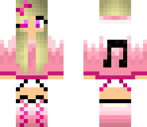 pink headphones girl