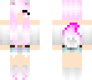 cute pink wolf girl edit