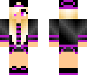 purple gangster girl