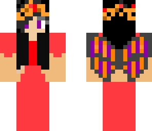 red butterfly girl