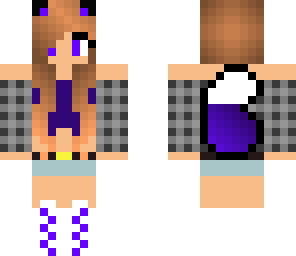 purple wolf girl