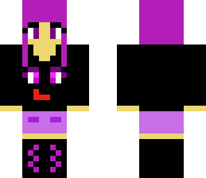 purple hoodie girl