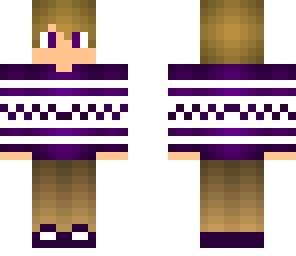 purple sweater