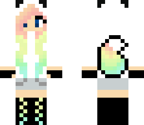 rainbow wolf girl