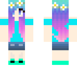 girl with purple hair