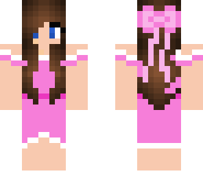 cute girl in pink dress